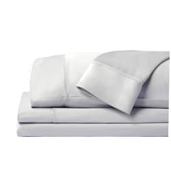 SHEEX - Original Performance Sheet Set with 2 Pillowcases, Ultra-Soft Fabric Cooling and Breathes Better Than Traditional Cotton - Pearl Blue, Queen