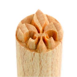 MKM Pottery Tools Stamps 4 Clay Decorative Stamp for Clay (Scs-130 Fleur-de-lis)