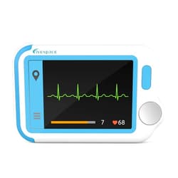 Livenpace Home Heart Health Monitor, Portable Heart Rate Device with Electrode Pads, Stand-Alone Machine Compatible with Smartphone and PC