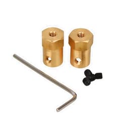 Szzijia 7mm for Car Wheels Tires Shaft Motor Flexible Coupling Coupler Connector Pack 2
