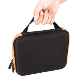 OUKENS Storage Bag/Storage Bag Essential Oil Carrying Case, 1-3ml 63 Slots Hard EVA Shell Essential Oils Storage Organizer Bag with Foam Insert and Carrying Handle (Orange)