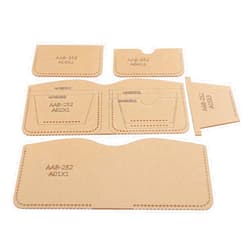 Rodipu Acrylic Wallet Pattern Stencil Template Short Wallet Clear Acrylic Pattern Stencil Leather Pattern Pattern Acrylic 5PCS Acrylic Template for Wallet
