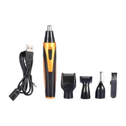 Shenruifa Nose Hair Trimmers for Men, 4 in 1 Rechargeable Men Nose Ear Temple Hair Trimmer Electric Beard Eyebrow Clipper Shaving Kit