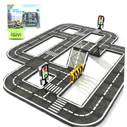 IGIVI Magnetic Tiles Road Expansion Pack, STEM Magnet Building Blocks for Toddler Kids Toys, Montessori Educational Toy Gifts for 3+ Year Old Boys & Girls, Creativity-igniting Kids Toys