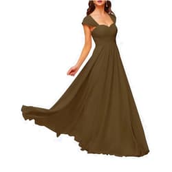YRGERATON Bridesmaid Dresses Floor Length Sweetheart Neck Open Back Sleeveless Wedding Guess Gowns for Women