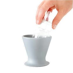 BÖKEE Bökee Baby Bottle Holder and Easy Hands Free Silicone Breast Pump Holder​ for One Handed Bottle Prep - Light Grey, 1-Pack
