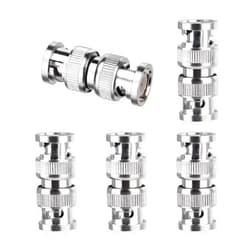 Superbat BNC Adapter 50 Ohm BNC Male to BNC Male Adapter for Ham Radio Antenna CCTV Video Camera System etc. 5pcs