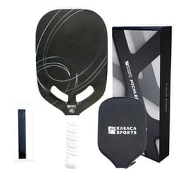 KASACA Premium Pickleball Paddle T700 Carbon Fiber, 16mm Thickness, Air Open Throat, Enhanced Spin & Control, Edgeless Design, Durable & USAPA Approved
