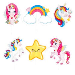 Dekora Kit to Make and Decorate Thesia Unicorn Cupcakes on Paper - 6 Models 30 Units