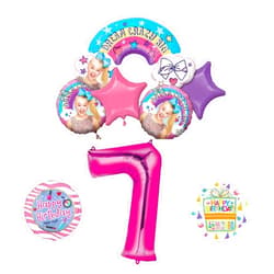 Mayflower Products Anagram Jo Jo 7th Birthday Balloon Bouquet Decorations and Party Supplies
