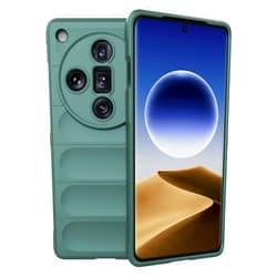 SHYXGLON for OPPO Find X7 Ultra 5G Case, Ultra Thin Liquid Silicone Rubber Soft TPU Flexible Bumper Hybrid Rugged Armor Shockproof Cover Phone Case for OPPO Find X7 Ultra (Green)