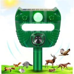 Jahy2Tech 2024 Upgraded Ultrasonic Animal Repeller Cat Repellent Outdoor Deer Repellent Devices Solar Animal Repeller with Motion Sensor to Scare Away Dog Squirrel Rabbit Raccoon Coyote Skunk Repellent for Yard