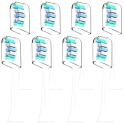 AENESK Toothbrush Replacement Heads Compatible with Philips Sonicare, Electric Toothbrush Replacement Brush Heads with Protective Cover Snap-On Toothbrushes(8 Pack) Refill DiamondClean ProtectiveClean