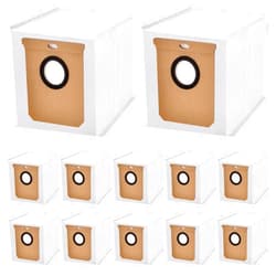 Auberaler 12 Pack L50 Dust Bag Compatible With Eufy l50 l60 Series, Conga Home 10000, 8090 Ultra, 9090 AI, Haier H9+ Robtic Vacuum Cleaner, 2.5L Self-Empty Station Dirt Disposal Bags.