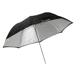Westcott 2011 43-Inch Optical White Satin Collapsible with Removable Black Cover Umbrella (Black)