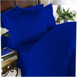 Elegant Comfort 3 Piece Luxury Ultra Soft 1500 Premium Hotel Quality Microfiber Coziest Duvet Cover Set, King/California King, Bahama Royal Blue