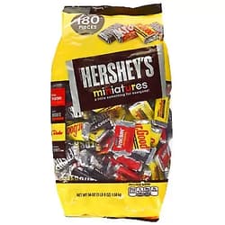 Assortment HERSHEY'S Miniatures Chocolate Candy (HERSHEY'S, KRACKEL, and MR. GOODBAR), Snack Size Assortment, 56 Ounce Bulk Bag 3.5 Pound (Pack of 1)