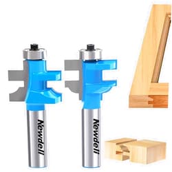 Newdeli Ogee Rail and Stile Router Bit Set, Newdeli 1/2 Shank Tungsten Cabinet Edged Door Router Bit, Cabinet Router Bit Raised Panel Milling Cutter Tools, for Doors, Frames, Cabinets and More