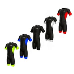 Sparx Sports Sparx Men's Elite Sleeved Triathlon Suit Short Sleeve Trisuit SpeedSuit Skinsuit Swim-Bike-Run