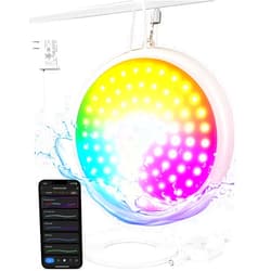 Azoula LED Pool Lights with WiFi Remote Control - Magnetic Pool Lights for Above Ground & Inground Pools, Waterproof & Submersible, Alexa & Google Assistant Compatible, White, Outdoor