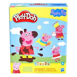 Play-Doh Peppa Pig Stylin' Set, Peppa Pig Playset with 9 Cans and 11 Tools, Peppa Pig Toys for 3 Year Old Girls and Boys and Up