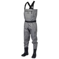 BASSDASH IMMERSE Breathable Ripstop Stocking Boot Foot Fishing Hunting Waders Lightweight Grey Camo Chest Wader for Men Women