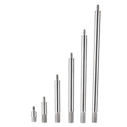 Lyshujli 6pcs Dial Indicator Extension Stem Rod Set,10 20 40 60 80 100mm Long Extend Rod.Electrical Digital Indicator Extension Stem Rod Set, M2.5 Thread,4.5mm Diameter