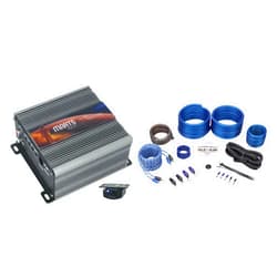 Audiosavings Bundle: (1) Marts Digital MXD 500 1 OHM 500w RMS Mono Car Amplifier Class D +Bass Remote Bundle with (1) Rockville RWK41 4 Gauge Car Amp Wiring Installation Wire Kit with RCA's (Items 2)