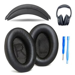 AHG Accessory House Global AHG QC35 earpads / QC35 ii Headband pad Cushion kit. Compatible w/Bose QuietComfort 35 ii / QC35 Headphones (Black). Premium Headband Design | Seamless DIY Assembly | Superior Comfort and Durability