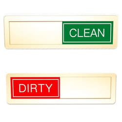 GBYMIUY Dishwasher Magnet Clean Dirty Sign, Golden Universal Dish Washer Indicator Refrigerator Magnet, Super Strong Magnet with Back Glue for Kitchen Organization