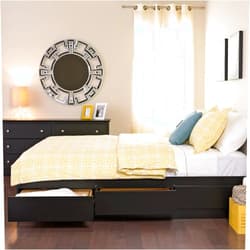 Prepac Mate's Full 6-Drawer Minimalist Platform Storage Bed, Contemporary Full Bed with Drawers 57