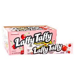 Laffy Taffy Cherry Cereza, 1.5 Oz, 24 Count (SUGAR CANDY - REGULAR SIZE)