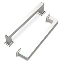 FILTA 5 Inch(128mm) Hole Centers Brushed Nickel Cabinet Pulls(Set of 10),Silver Cabinet Pulls Zinc Alloy Kitchen Cabinet Handles Cabinet Hardware for Cabinets Cupboard Drawer