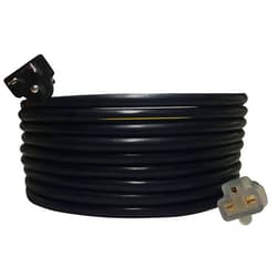 Oviitech NEMA 6-20 Plug to 6-20 Connector Extension Power Cord - 25FT, 20A/250V, 12/3 SJTW, T Blade - Black