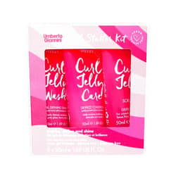 Umberto Giannini Curl Jelly Starter Kit - Travel Size Curl Scrunching Jelly, Shampoo & Conditioner