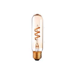 Generic Home Lighting 10pcs AC110V/220V E26 E27 Base Spiral Flexible LED Filament Bulb T30 130mm Tubular Lamp 3W Amber Glass Super Warm 2200K Decorative Lights Dimmable (Size : 3W E26 110V) (3W E27 220V)