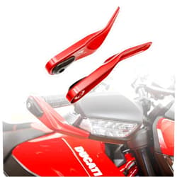 NBVLKH Motorcycle Handguards Billet Hand Guard Protectors with Slider for the 2015-up Ducati Multistrada 1260/1200 / 950 and Hypermotard 950, red black