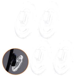 Betterun Clear Replacement Nose Pads for Maui Jim Baby Beach/Kahuna/Kawika; for Oakley Wiretap/Whisker/Crosshair 1.0/2.0