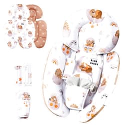 Generic Infant Insert Compatible with 4moms Mamaroo Swing & Graco Swing & Infant Car Seat, Newborn Insert, Baby Head and Body Support, Reversible Design, Breathable Soft Fabric, 1Pcs - Dinosaur
