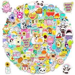 STKJoviale Cute Stickers Bulk 200Pcs Vsco Stickers for Hydroflasks Waterproof Sticker for Kids Cute Decals for Hydro Flask Water Bottles Scrapbook Decals Packs for Teens Girls Kids