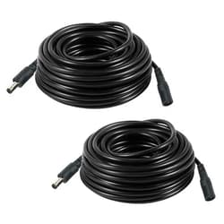 Tugermoola 2PCS 16FT(5m) 12V DC Power Extension Cord 5.5mm x 2.1mm for Security Camera CCTV, Router, LED Strip Extension Cable DC 12V Power Supply Plug Adapter OLA013
