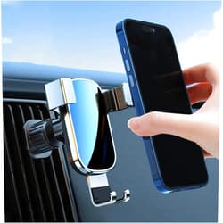 WshhUO Car Phone Holder for KIA Avellav Borrego Cadenza Capital,Mount 360° Rotation Air Vent Phone Mount,Strong Stability Mobile Phone Cradles,Auto Lock Automobile Cradle Hook,Silver