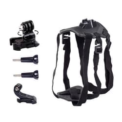 Yakuri Dog Harness Mount for Gopro, Soft and Adjustable Dog Vest with 360 Degree Mouting Base and J Hook Buckle Mount, Pet Chest and Back Fixation for Gopro Hero All Models, for Small Medium Large Dogs