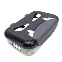 ZIPIT Large Recycled Plastic Pencil Box for Boys | Large Capacity Pencil Case | Pencil Holder for Kids (Black Monster)