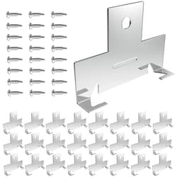 Famiron 24PCS Retrofit Recessed Light Clips Housing C Clips for Downlight,with Self Tapping Screw,Metal Recessed Lighting Clips for Down Light Can Lighting,for use with Torsion Springs