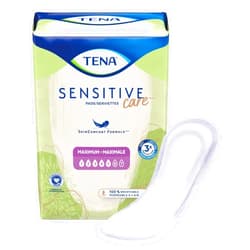 TENA Sensitive Maximum Long Bladder Control Pads, Incontinence, Heavy Absorbency, 14 Count, 6 Packs, 84 Total