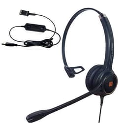 IPD IPH-250 USB Headset with Noise cancelling Microphone for Office and Call cengter- Compatible with Skype, Microsoft Teams, Cisco Jabber, Avaya One-X and other Soft phones