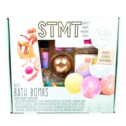 Barbie STMT Self-Love Club D.I.Y. Bath Bombs by Horizon Group USA, Create 5 Bath Bombs with Pastel Colors, Essential Oils & Clean Beauty Ingredients, DIY Bath Bomb Kit