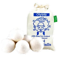 Otylzto Wool Dryer Balls 6-Pack, Drying Balls for Laundry,Reusable As Natural Fabric Softener, Reduce Clothing Wrinkles, Drying Clothes Faster Eco-Friendly