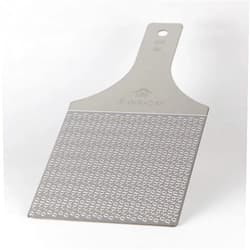 KINJIRUSHI BRAND Sustainable Stainless Steel Wasabi Grater - Hagane Zame - Grate Wasabi, Garlic, Ginger, Apples, Fruits, Vegetables, Creamy Texture/Kinjirushi Wasabi (Professional Size) 10.3 inch x 4.3 inch